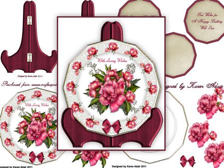 The Glory Rose Plate Card Kit