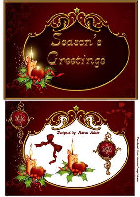 A Classic Christmas - Card Front with Step by Step