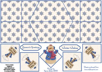 All Flakes Welcome Double Diamond Fold Card