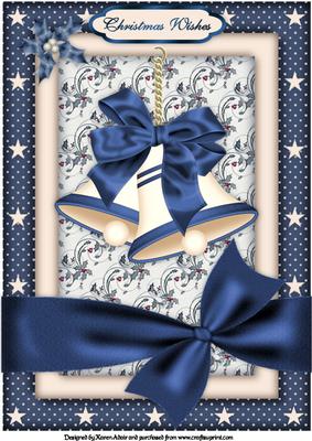 Bells in Blue A4 Card Front