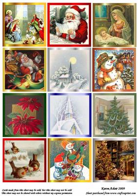 Vintage Christmas Toppers