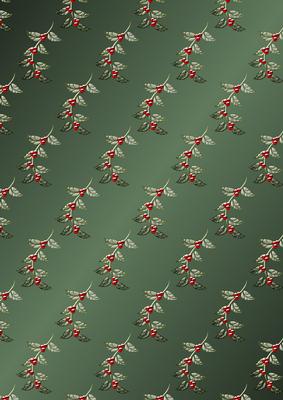 Christmas Floral Background Paper
