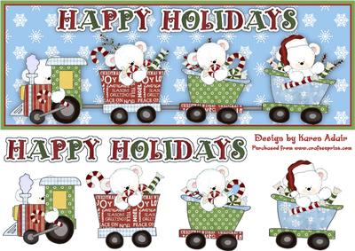 The Polar Express Large Dl Card with Step by Step