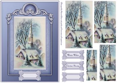 A Christmas Morn Pyramid Card
