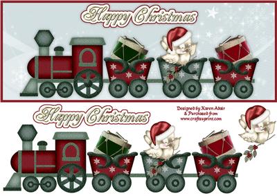 The Christmas Sparrow Express Dl Card Front