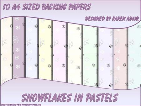 Snowflakes in Pastels Paper Pack