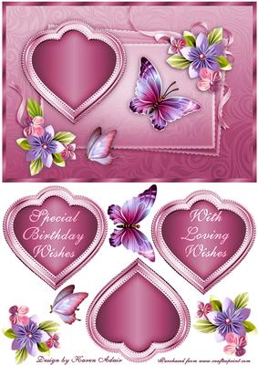 Origami Flowers N Butterflies in Pink with Step by Step