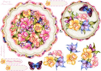 Floral Vibes Scallop Edge Wobble Card