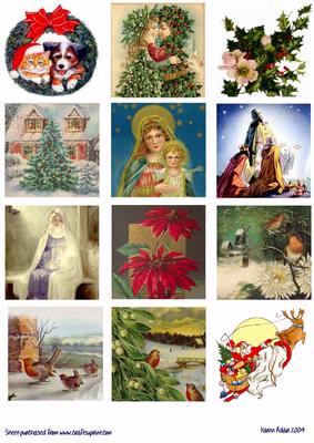 Vintage Christmas Toppers