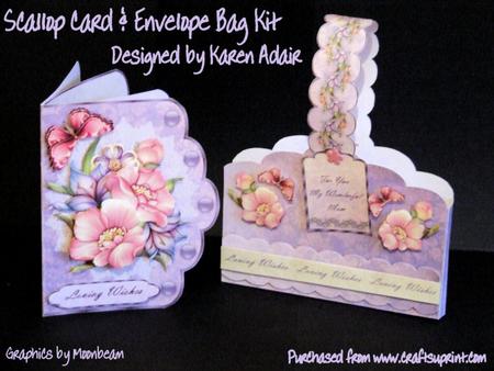 Floral Vibes Scallop Card and Envelope Bag Kit