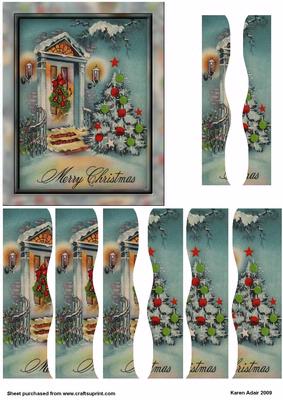 A Warm Christmas Welcome Wavy Edge Side Stacker