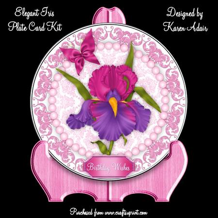 Elegant Iris Plate Card Kit