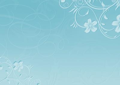 Blossom Swirls in Turquoise