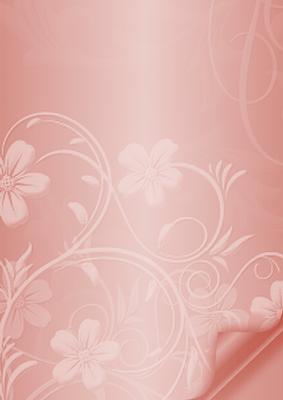 Floral Embossed with Page Curl - Salmon