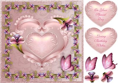 Heartfelt Wishes Square Card Front with Step by Step
