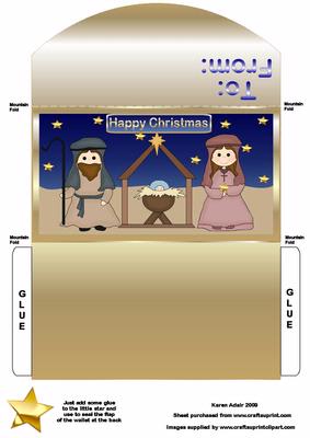 Christmas Nativity for Children - Money and Gift Voucher Wallet