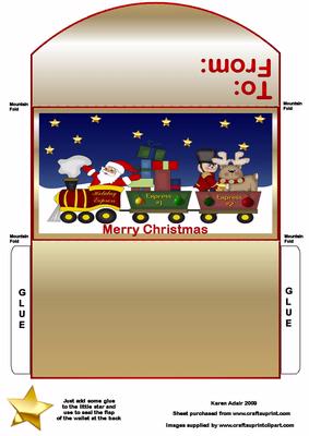 Christmas Santa Express - Money and Gift Voucher Wallet