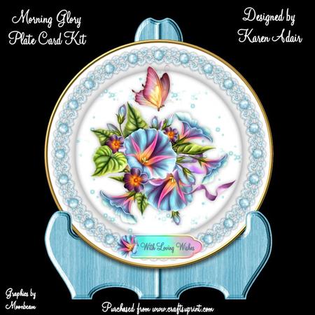 Morning Glory Plate Card Kit