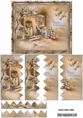 Welcome Home for Christmas 2 - Zig-zag Side Stacker Card Front