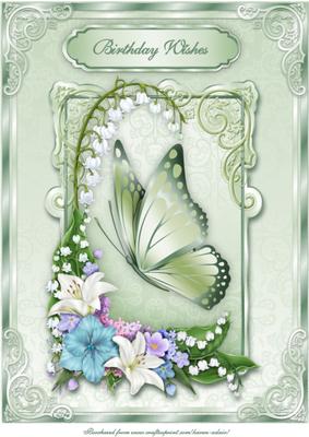 Floral Fantasy A4 Card Front