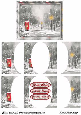 Last Post for Christmas - Elipse Edge Side Stacker Card Front