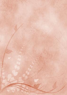 Leafy Fronds A4 Background Paper - Salmon