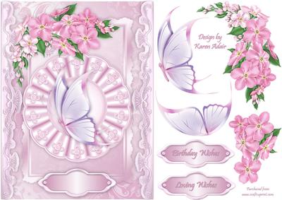 A Pink Passion Card Front with Step by Step