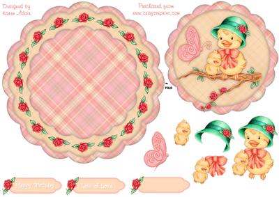 Tweety Bird Scallop Wobble Card