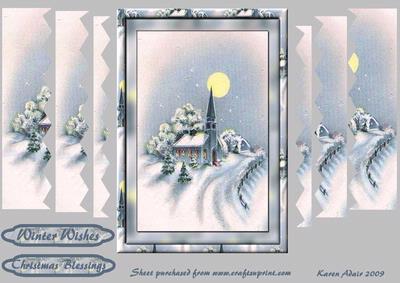 Christmas Carol Service Zig-zag Edge Side Stacker