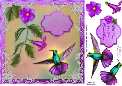 The Hummingbird in Purple