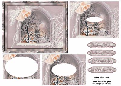 Window Onto Wonderland Double Pyramid Card Front