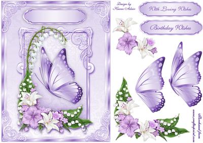 A Floral Fantasy in Lilac with Step by Step