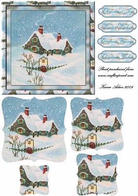 Lighting Your Way Home for Christmas - Bracket Pyramid Card Front