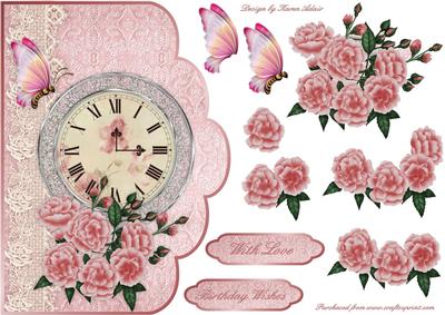 More Timeless Roses Card Front with Step by Step