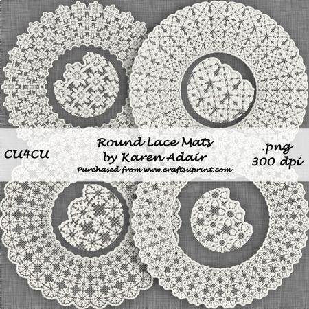 Round Lace Mats