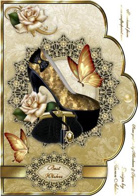 Golden Girls A4 Scallop Card Front