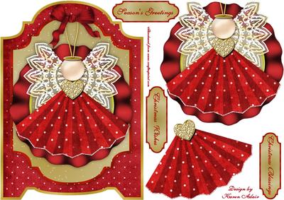 Christmas Angels Screen Card Front