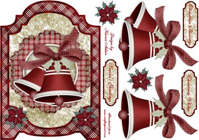 Christmas Bells and Bows Screen Card
