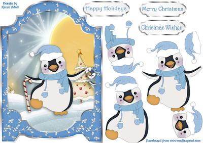 The Penguin Christmas Party Screen Card