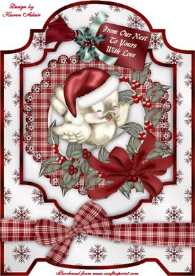 The Christmas Sparrow A4 Screen Card
