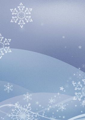 Christmas Snowflakes in Blue Background Paper