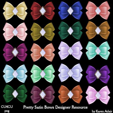 Pretty Satin Bows Designer Resource