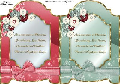 A Floral Christmas Carol Quick Screen Card Fronts