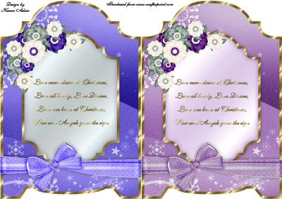 A Floral Christmas Carol Quick Screen Card Fronts 2