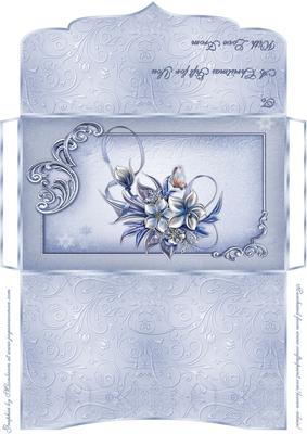 Winter Floral Money/gift Voucher Wallet