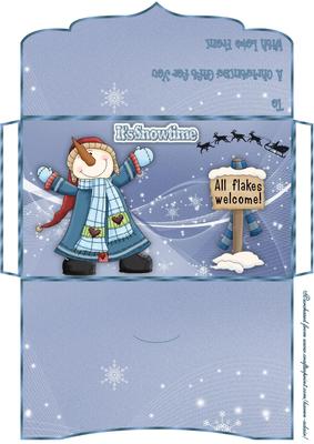 Frosty the Snowman Money/gift Voucher Wallet
