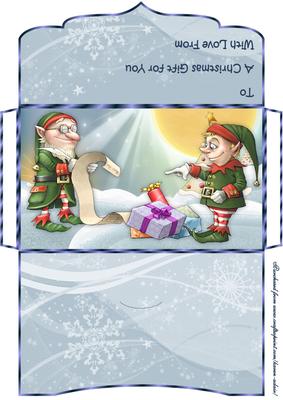 Santa's Little Helpers Money/gift Voucher Wallet
