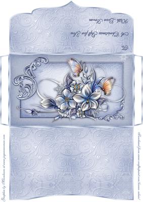 Winter Flowers Money/gift Voucher Wallet