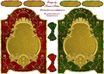 Beautiful Screens in Red and Green Quick Card Fronts