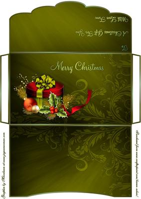 Christmas Decorations Money/gift Voucher Wallet